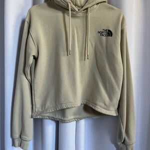 The North Face Women's Cropped Tan Hoodie Sweater